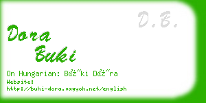 dora buki business card