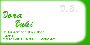 dora buki business card